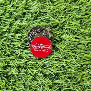 Bogey Meister 'King of 3 Putts' Magnetic Ball Marker w/ Hat Clip - New